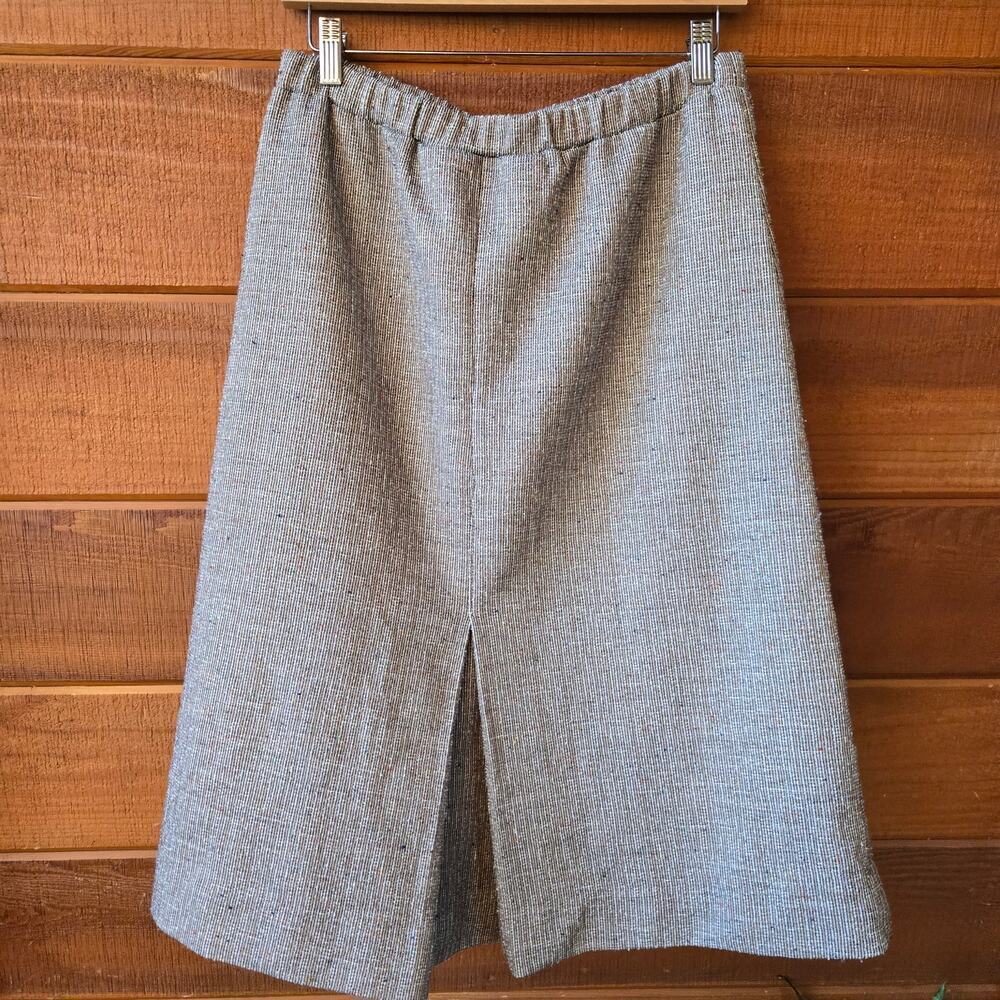 Lady Devon Womens Vintage 80s Wool Tweed Midi Skirt Size 34